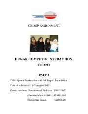hci group assignment submission