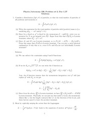 Problem Set 2 Solution on General Relativity