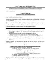 informative speech assignment pdf