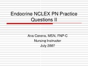 NCLEX PN Practice Questions II