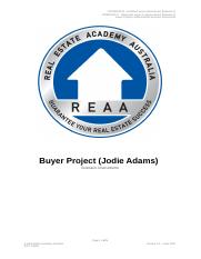 REAA - CPPREP4104 - Buyer  Project - Jodie Adams (Scenario Instructions) v1.2.docx