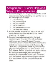 U1L2A1 Social Role and Value of Physial Activity.pdf