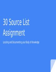 50 Source List Assignment.pptx