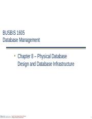 Chapter 8 – Physical Database Design and Database Infrastructure-2.pptx
