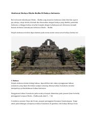 Salah satu bentuk akulturasi antara budaya indonesia dengan budaya india pada bentuk bangunan candi terlihat dari ...