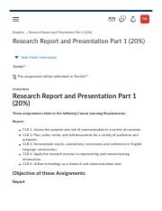 Research Report and Presentation Part 1 (20%) - F22-Communications I-English 1-S.pdf