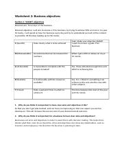 Worksheet 2 Business objectives.docx