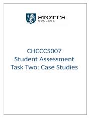 CHCCCS007 - Task  2 Case .docx