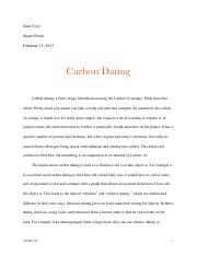 Carbon Dating essay