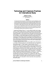 Technology and Classroom Practices