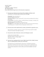 Harry Hadley Pharmacology Scenario 6 Documentation Assignments.docx