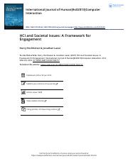 HCI and Societal Issues A Framework for Engagement.pdf