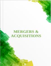 Mergers and acquisitions.docx