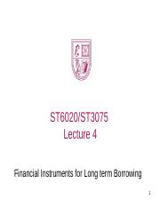 Lecture 4 Financial Instruments for Long term Borrowing.pptx