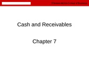 Ch 7 Cash and Receivables Slides
