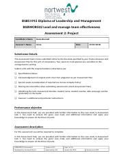 elardBSBWOR502 Assessment 5.docx