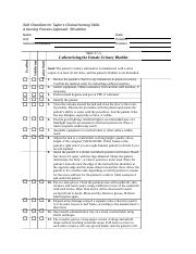 Skill Checklist - Foley Insertion - Female.docx