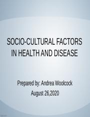 SOCIO-CULTURAL FACTORS IN HEALTH AND DISEASE Unit 1 (1).pptx