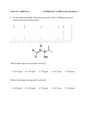 Week 4 Worksheet NMR Part 2 - 1H & 13C NMR (1).pdf