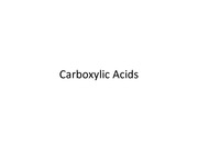 Lecture 3 Carboxylic acids
