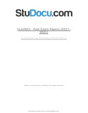 cla2601-past-exam-papers-2017-2021.docx