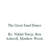 The Final Great Sand Dunes Presentation