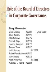 Role of the BOD in Corporate Governance Final.ppt