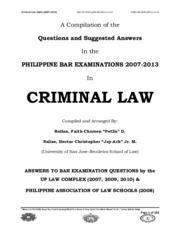 Criminal Law (2007-2013)