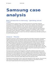 samsung case study analysis