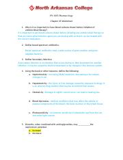 Unit VI - Chapter 45 - Antimicrobial Agents Worksh.docx