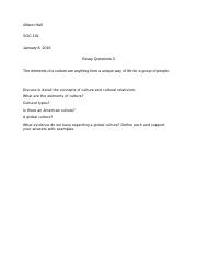 Essay Questions 3