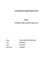 Lab Report Exp 3