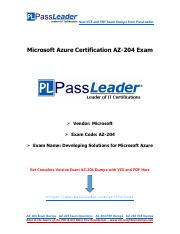 PassLeader-Microsoft-Azure-AZ-204-Exam-Dumps-Braindumps-PDF-VCE.pdf