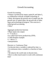 ECON 4220-Growth Accounting