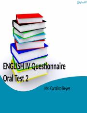 ENGLISH IV Questionnaire.pptx