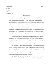 the tell tale heart essay introduction