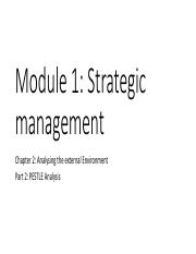 Module 1 - Strategic Management - External Analysis - Part 2.pdf