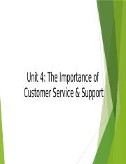 Unit 4 Support Customer Service.pptx