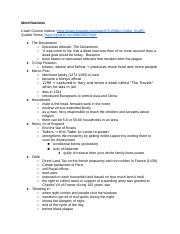 Hist103 Midterm Study Guide