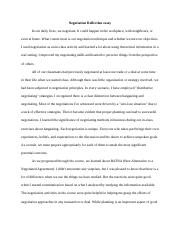 reflective essay on negotiation
