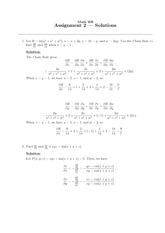 Math 209 Assignment 2