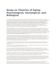 essay about successful aging