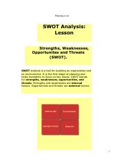 swot analysis examples and activity.pdf