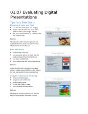 01.07 Evaluating Presentations Notes.docx