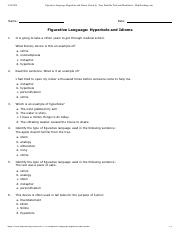 Figurative Language_ Hyperbole and Idioms (Grade 6) - Free Printable Tests and Worksheets - HelpTeac
