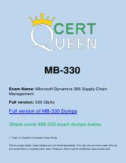 Microsoft MB-330 Exam Dumps.pdf
