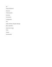 Concept List for Midterm