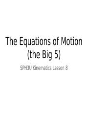 KINEMATICS07 - Equations of Motion (2020).pptx