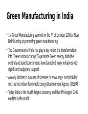 Green Manufacturing in India.pptx
