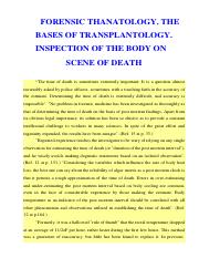 2. Forensic thanatology. Inspection of the body on scene of death. .pdf